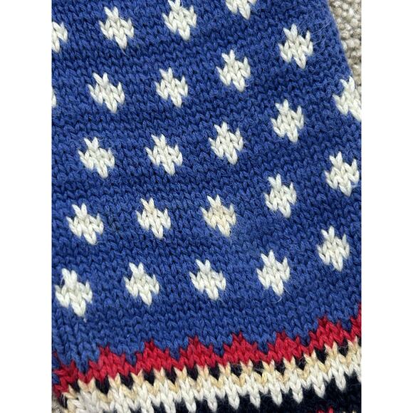 Lands End 1/4 Zip Sweater Boy’s XL (18-20) Nordic Fair Isle Cotton  - Picture 8 of 8